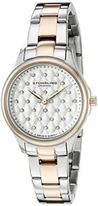 【送料無料】stuhrling womens 783 03 symphony swiss quartz stainless steel link watch 20,986円