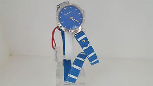 【送料無料】orologio braccialini mykonos doppio giro solo tempo blu watch brd307s1wb