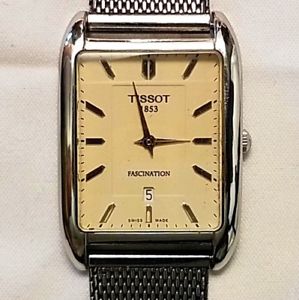 【送料無料】gents or ladies tissot 1853 fascination t845 swiss quartz wrist watch reduced｜hokushin