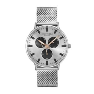 【送料無料】kenneth cole watch multifunction silver with stainless steel bracelet