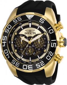 【送料無料】invicta mens speedway quartz chrono 100m stainless steelsilicone watch 26301