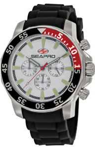 【送料無料】seapro mens scuba explorer chrono 200m stainless steelsilicone watch sp8330