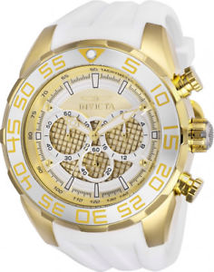 【送料無料】invicta mens speedway chrono 100m stainless steelwhite silicone watch 26303