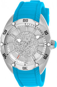 【送料無料】invicta womens venom quartz 100m stainless steelblue silicone watch 26152