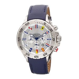 【送料無料】 nautica mens n16530g nst chronograph blue polyurethane sport watch｜hokushin 23,746円