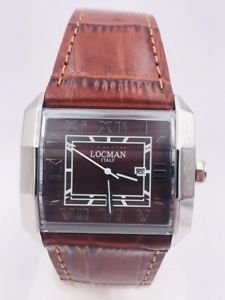 【送料無料】orologio locman ref232bb acciaio cinturino pelle 550 37mm scontatissimo