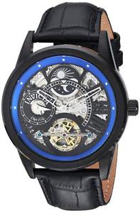 【送料無料】invicta mens objet d art automatic stainless steel and leather casual watch 2
