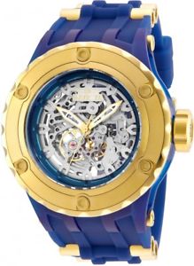 【貨物輸送無料】 mens invicta 25131 subaqua 52粍 bluegold rubber strap watch