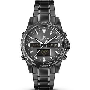 【貨物輸送無料】accurist gents world timer chronograph watch 7102 rrp 24999