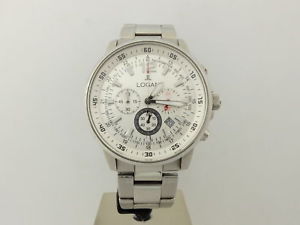 【貨物輸送無料】orologio cronografo logan multifunzione acciaio uomo 351vv18