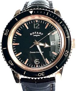 【貨物輸送無料】rotary gent ocean avenger date watch