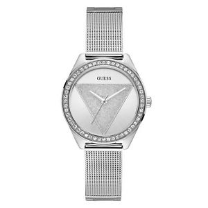 【貨物輸送無料】guess w1142l1 womens tri glitz wristwatch