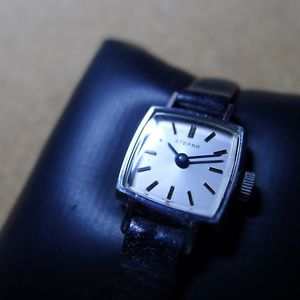 【貨物輸送無料】ladies vintage high end eterna 17 jewels,white gold plated,lovely w condition