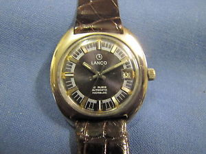 【貨物輸送無料】lanco orologio meccanico automatico cinturino インチ pelle  69