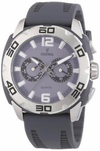 【貨物輸送無料】orologio uomo festina sport f166655 multifunzione silicone grigio