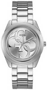 【貨物輸送無料】guess womens g twist stainless steel bracelet silver w1082l1 watch  15