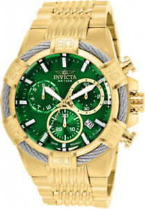 【貨物輸送無料】invicta mens bolt quartz chronograph 100m stainless steel watch 25869