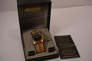 【貨物輸送無料】vintage helbros day date watch  インチ case 225  tag