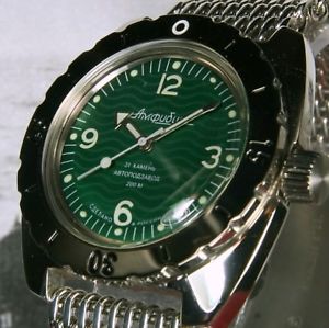 【貨物輸送無料】vostok amphibian, amphibia custom russian auto dive watch, , boxed, uk seller