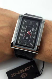 【送料無料】watch lorenz tb7 025922aa mens swiss eta carbonio crocodile italy orologio