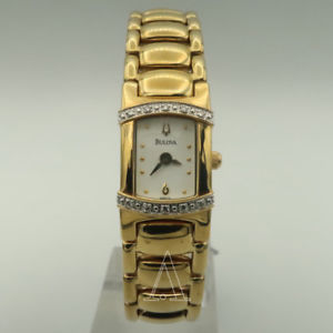 【送料無料】bulova womens quartz watch 98r74po｜hokushin
