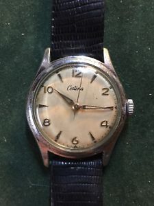 【送料無料】montre ancienne vintage certina swiss 33mm 87212 mcanique 1950s chrom｜hokushin