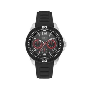 【送料無料】orologio uomo guess,tread,multifunzione,day date,10 atm,44mm,cinturino silicone