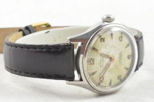 【送料無料】nitella automatik herren uhr 32mm stahl vintage