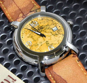 【送料無料】alviero martini 1 classe orologio uomo in pelle e acciaio top gamma pch689bvu|hokushin