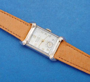 【送料無料】*serviced* mens bulova 1950 excellency awesome majestic 3d coned curved lugs