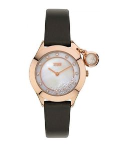 【貨物輸送無料】storm london ladies sparkelli rose gold watch with floating crystals rrp 12995