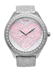 【送料無料】nwt ladies silvertone heart watch u0697l1m