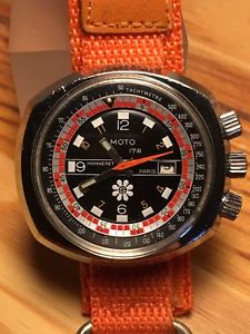 【貨物輸送無料】montre vintage moto monneret diver triple crown gmt 46粍 rare