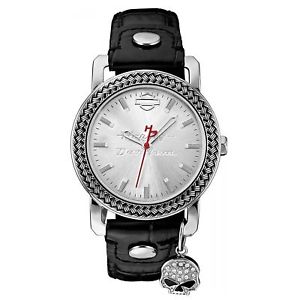 【貨物輸送無料】harley davidson 76l173 womens willie g charm wristwatch