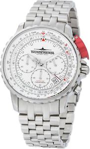 【貨物輸送無料】thunderbirds f16 falcon flieger chronograph 2zeitzone datum herrenuhr tb105202