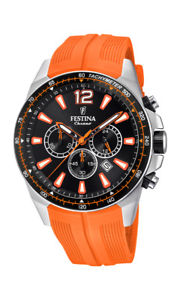 【貨物輸送無料】festina herrenuhr f203765 chronograph orange