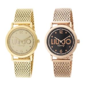 【貨物輸送無料】orologio solo tempo donna liu jo luxury slim tlj839 oro tlj840 oro rosa watch