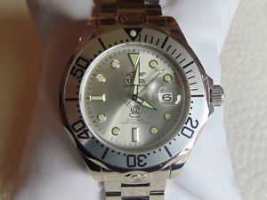 【貨物輸送無料】invicta grand diver 47粍 automatic 24 jewel high polished stainless steel watch