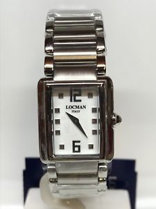 【貨物輸送無料】orologio locman giannutri lady acciaio ref670 bianco scontatissimo 535