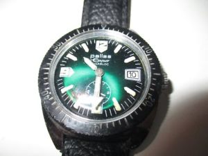 【送料無料】pallas eppo schwarz diver taucheruhr date hau 60er 37 mm｜hokushin
