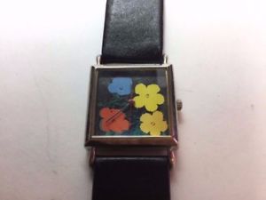 【送料無料】vintage andy warhol flowers limited edition wrist watch｜hokushin