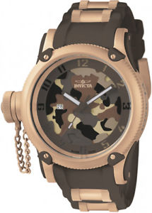【送料無料】invicta mens russian diver 100m stainless steelbrown silicone watch 11342｜hokushin 28,587円