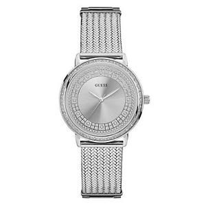 【送料無料】guess womens willow 35mm steel bracelet amp; case quartz analog watch w0836l2｜hokushin