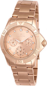 【送料無料】invicta womens angel chrono 100m rose gold plated stainless steel watch 21765