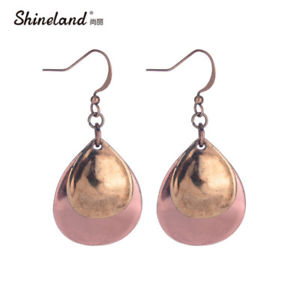 【送料無料】ピアス　デアンティークゴールデンビンテージドロップピアス　as de65865 vintage oval wasser tropfen ohrringe fur frau brincos antike goldene｜hokushin