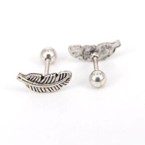 【送料無料】ピアス　デステンレススチールスプリングバーベルas de57310 2 pc frauen edelstahl feder barbell geometric｜hokushin