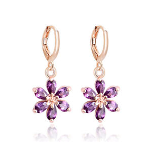 【送料無料】ピアス　デクリスタルピアス　as de65840 cz kristall baumeln ohrringe fur frauen goldfarben zink legierung an｜hokushin