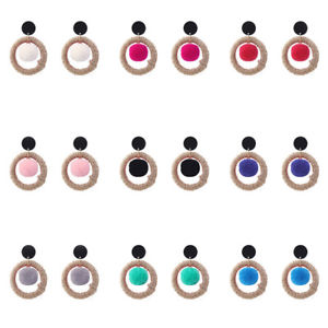 【送料無料】ピアス　デレトロラウンドピアス　as de63954 handgemachte weaving retro runde ohrringe kupfer｜hokushin