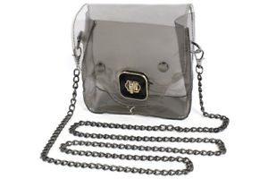 【送料無料】ピアス　ミニクリアブタパターンｋ3xmini neu transparenz klar nettes schwein muster umhaengetasche schwarz k gy｜hokushin