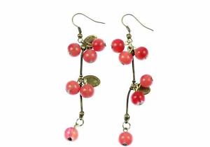 【送料無料】ピアス　ピアス　グレープベリーブロンズjohannisbeeren beeren ohrringe traube mit blttern beere miniblings rot bronze｜hokushin